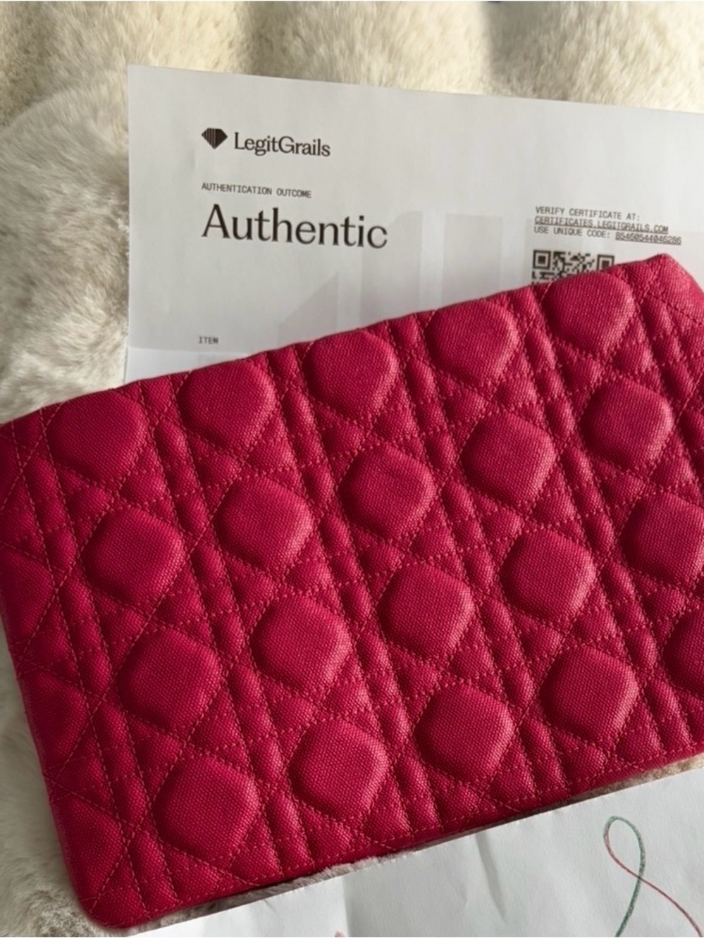 Dior Coated Canvas Cannage Panarea Quilted Clutch with authentication - Picture 4 of 11